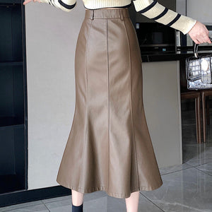 Pleated Black Goth Skirt