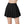 Pleated Black Skort - product view on white background