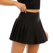 Plissierter Schwarzer Skort Fitness