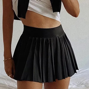Pleated Black Skort Fitness