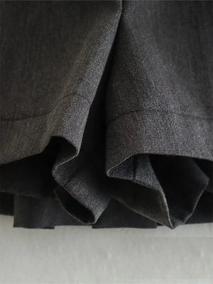 Pleated Cargo Mini Skirt