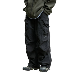 Pleated Large Pockets Cyberpunk Pants