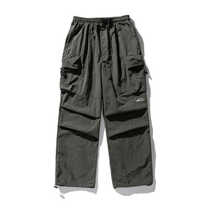 Pleated Large Pockets Cyberpunk Pants