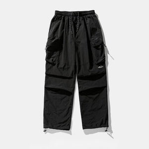 Pleated Large Pockets Cyberpunk Pants