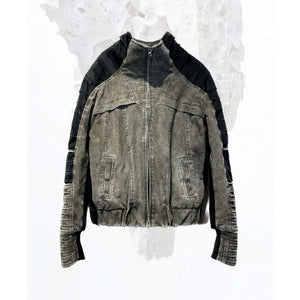 Pleated Sand Cyberpunk Jacket