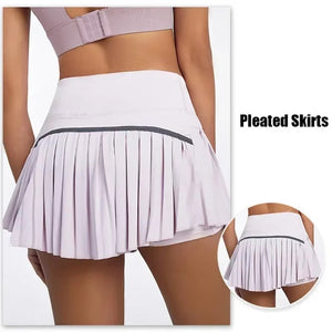 Pleated Skort Black