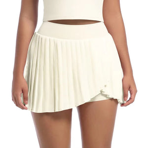 Pleated Sports Black Skort