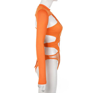 Plus Size Cut Out Bodysuit