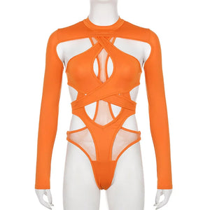 Plus Size Cut Out Bodysuit