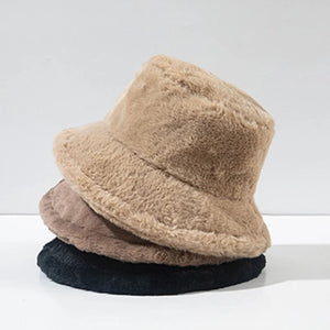 Plush Warm Bucket Hat