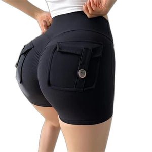 Pocket Booty Shorts - product view on white background