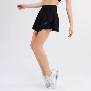 Pocket Pleated Black Skort
