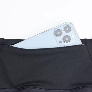 Pocket Pleated Black Skort