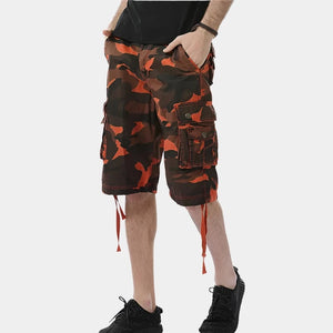 pockets camouflage cargo shorts