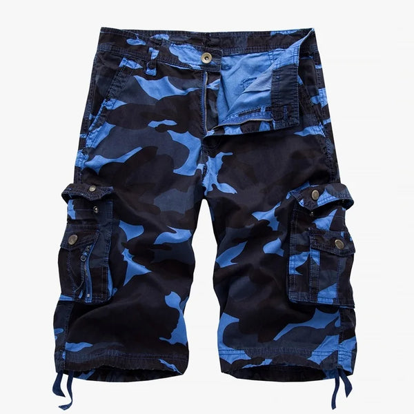 pockets camouflage cargo shorts