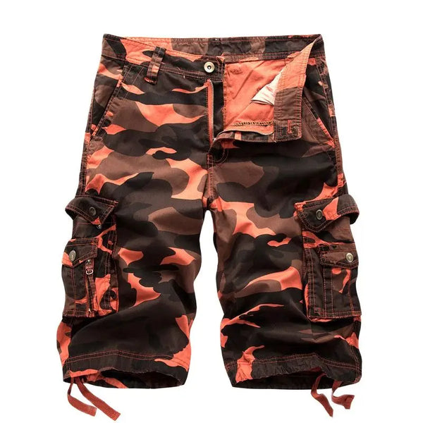 pockets camouflage cargo shorts