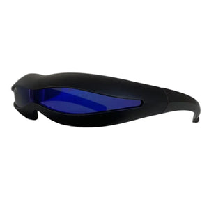 Polarized sport cyberpunk glasses with polycarbonate wrap frame