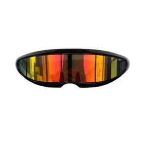 Polarized UV400 techwear glasses in green, blue or red