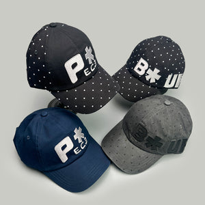 Polka Dot Embroidered Hats Y2K