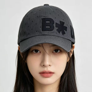 Polka Dot Embroidered Hats Y2K