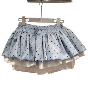 Polka Dot Printed Y2K Mini Skirt