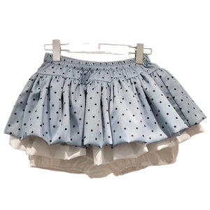 Polka Dot Printed Y2K Mini Skirt