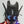 Colour Screen Cyberpunk Helmet, short video showing blue pixel eyes animating while worn