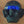 Animated Text Cyberpunk Helmet, short video showing blue characters scrolling on the LED band