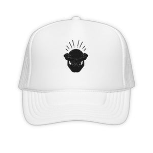 Primal Skull Trucker Hat - product view on white background