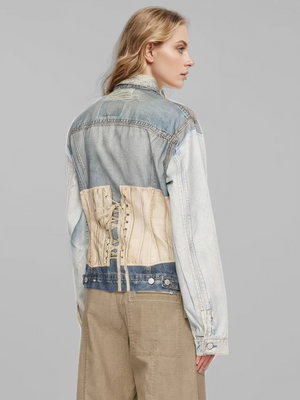 Print Denim Women Spring Jacket