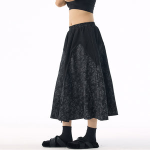 Printed Goth Skirt Women