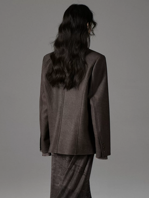 PU Drawstring Women Jacket Spring