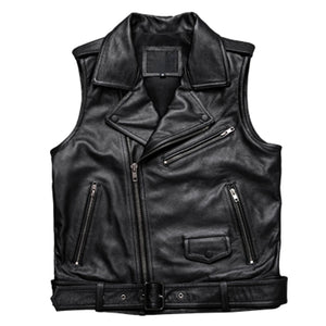 PU Leather Cargo Vest