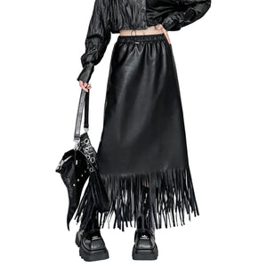 PU Leather Gothic Skirt