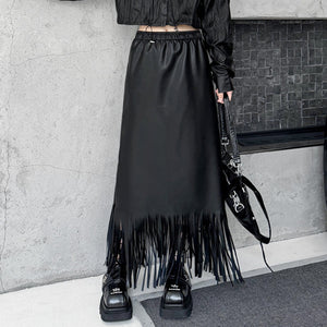 PU Leather Gothic Skirt