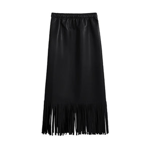PU Leather Gothic Skirt