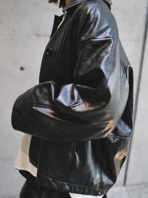 PU Leather  Simple Women Jacket Spring