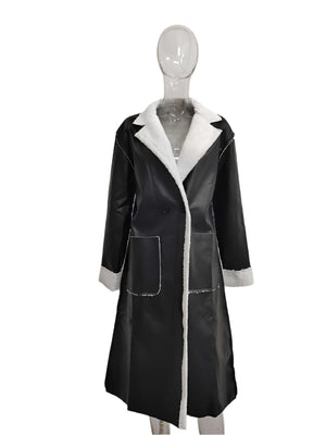 PU Leather Spring Women Jacket Thick