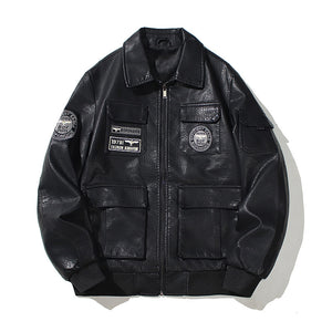 PU Leather Techwear Jacket