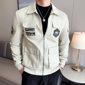 PU Leather Techwear Jacket