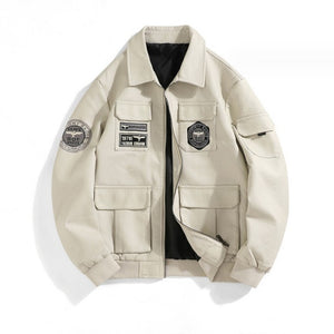 PU Leather Techwear Jacket