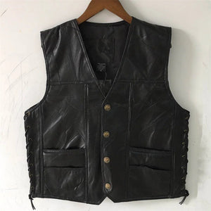 PU Leather Utility Vest
