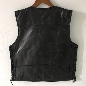 PU Leather Utility Vest