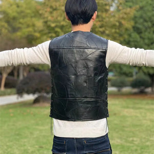 PU Leather Utility Vest