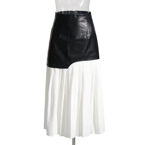 PU Leather Y2K Skirt
