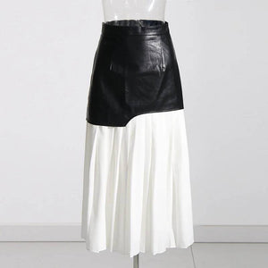PU Leather Y2K Skirt