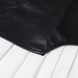 PU Leather Y2K Skirt