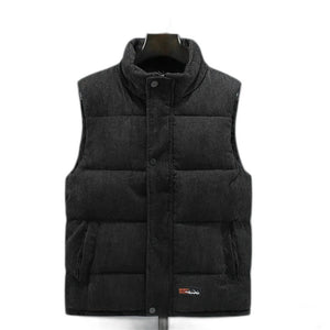 Puff Cargo Vest - product view on white background