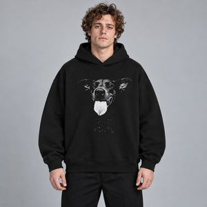 Pullover Graphic Y2K Hoodies – worn by a man