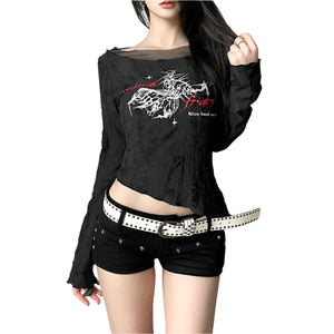 Punk Mesh Black Top